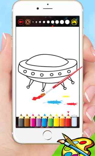 Foguetes e naves espaciais coloração - Desenho para crianças jogos gratuitos 2