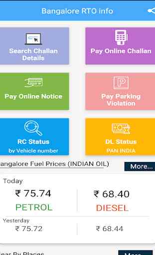 Bangalore Traffic info 2020 - Challan status & pay 1