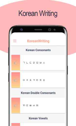 Escrita do alfabeto coreano - Awabe 1