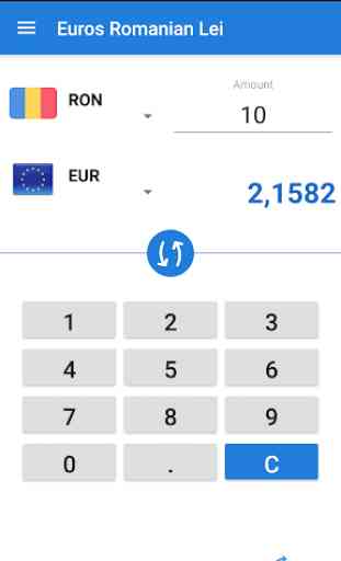 Euro to Romanian Leu converter / EUR to RON 1