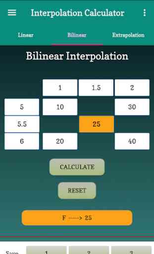Interpolation Calculator 3