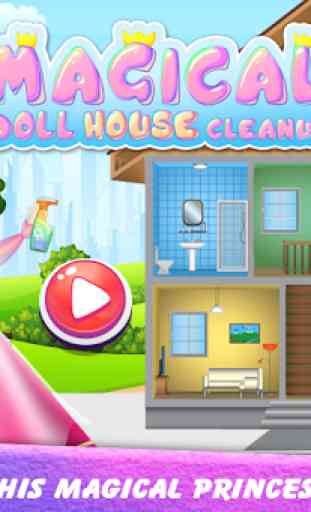 Magical Doll House Limpeza-Dream Home Decor Repair 3