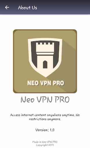 NeoVPN - Unlimited Unblock Free Wifi Proxy VPN 3
