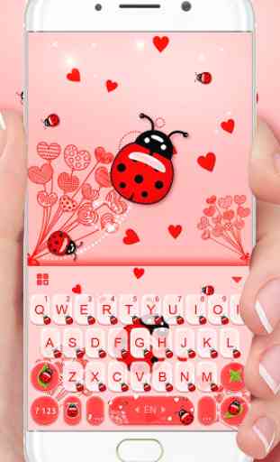 Novo tema de teclado Sweet Ladybird 2