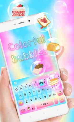 Tema de teclado Colorful Bubbles 2