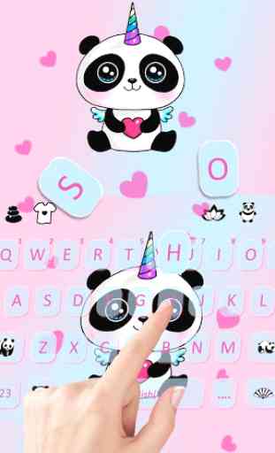 Tema de teclado Cute Panda 2