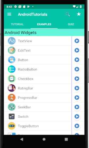 Tutorial for Android : Quiz and  Examples 4