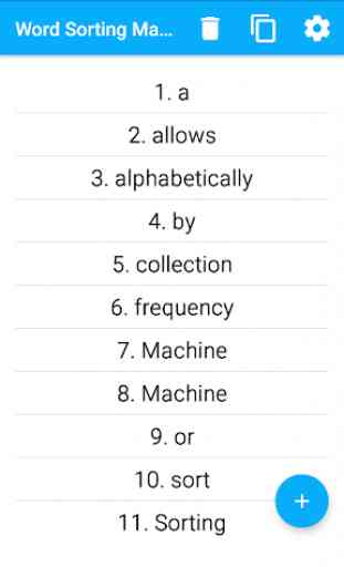 Word Sorting Machine 3