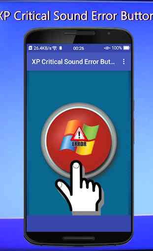 Botão de erro de som crítico XP 2