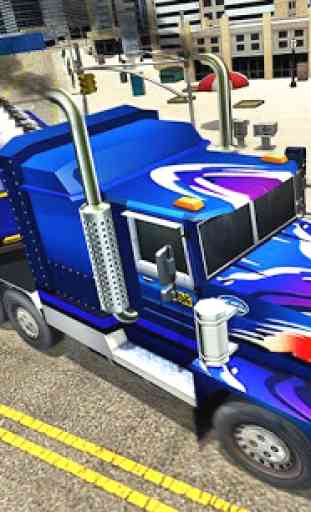 Caminhão de carga americano Driving Simulator 2018 4
