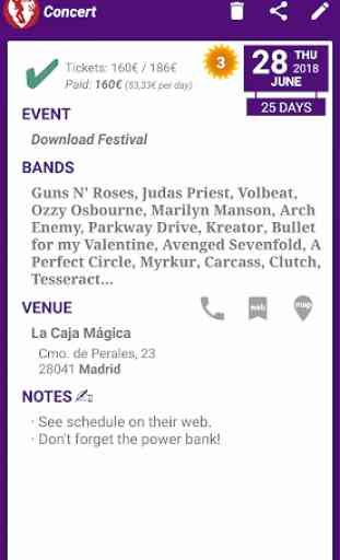 Concerts Agenda 2