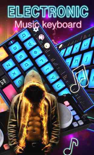 Electronic music DJ keyboard 2