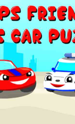 Paw Boom Kids Cartoon Car Puzzle - Pups Friends 1