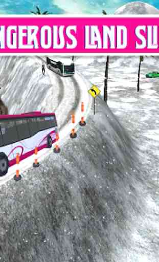 Pink Lady Snow Bus City Driver 3D 4