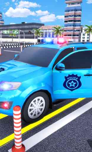Polícia Estacionamento Aventura - Carro Jogos Pres 1