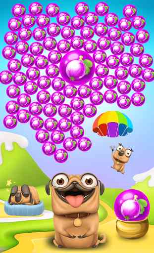 Pug Pop Bubble Shooter: Dog Bulldog Shoot Ball Egg 4