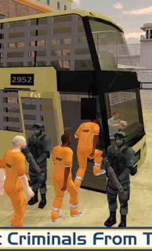 Transporte de Criminosos Furiosos: Police Bus Sim 2