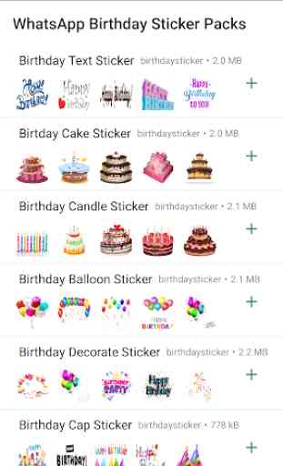 Birthday Stickers For Whatsapp - WAStickers 1