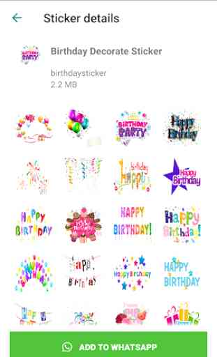 Birthday Stickers For Whatsapp - WAStickers 3