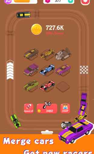 Merge Car Racer - Império do Rally Inativo 3