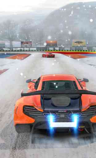 Neve Dirigindo Carro corredor pista Simulador 3