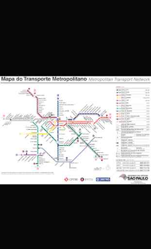 Sao Paulo Metro Map 1