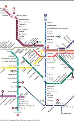 Sao Paulo Metro Map 2