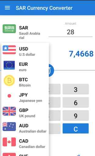 Saudi riyal SAR Currency Converter 2