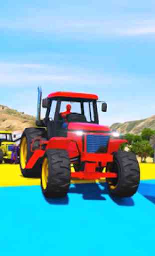 Superheroes Animal Transport (Farm Tractor) 2