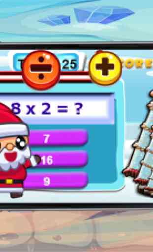 educativos para crianças Papai Noel matemática 1