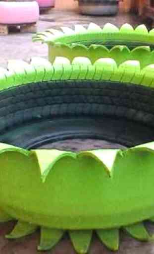 Idéias de reciclagem de pneus 1