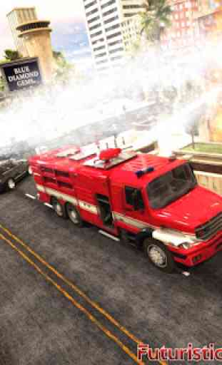 Real Robô Bombeiro Caminhão Emergência Resgate 911 2
