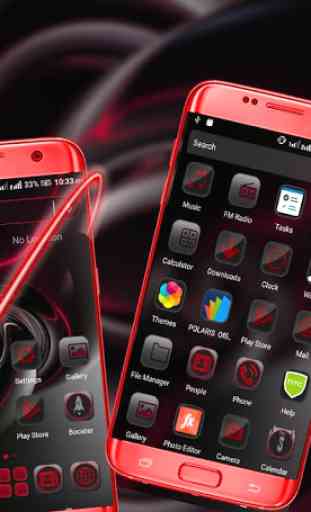 Red Black Launcher Theme 1
