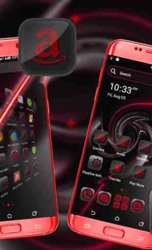 Red Black Launcher Theme 3
