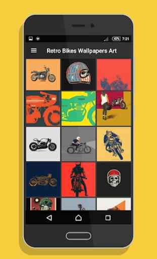 Retro Bikes Wallpapers Art 3