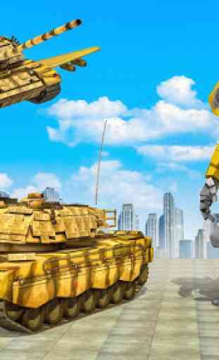 vôo ar robô transformar tanque robô batalha guerra 4