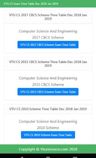 VTU Time Table 1