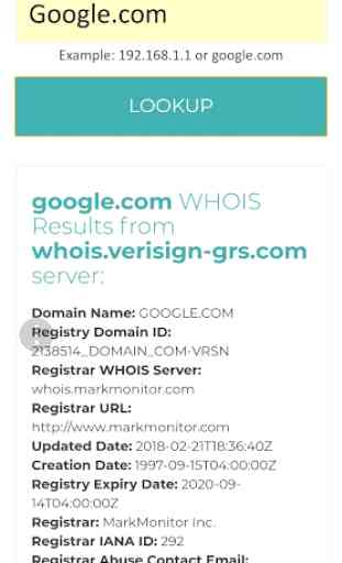WHOIS Lookup 2