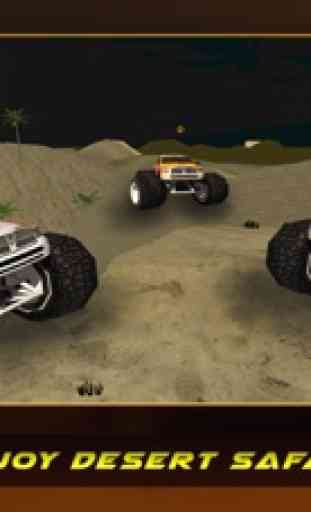4x4 deserto simulador de caminhão de conluio 3D - Mostrar algumas habilidades de corrida loucos nesta aventura offroad 3