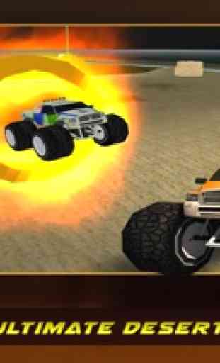 4x4 deserto simulador de caminhão de conluio 3D - Mostrar algumas habilidades de corrida loucos nesta aventura offroad 4
