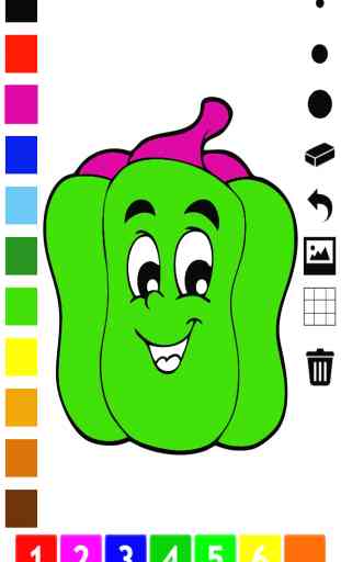 Ativa! Livro Para Colorir de Frutas e Legumes Para Crianças e Crianças: Saiba Com Fotos 1