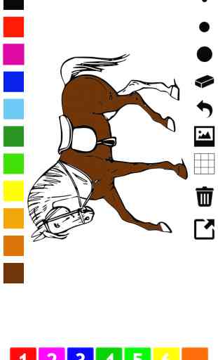 Ativo! Livro Para Colorir de Cavalos Para As Crianças: Aprender Para Pintar e Colorir a Cavalo 1