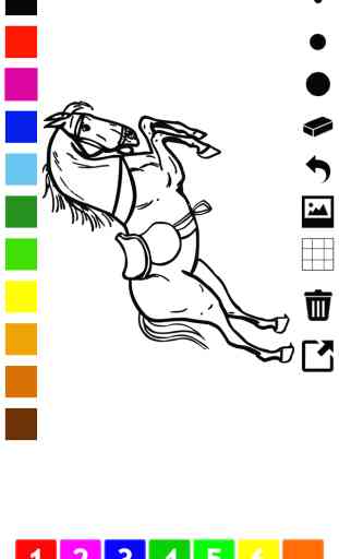 Ativo! Livro Para Colorir de Cavalos Para As Crianças: Aprender Para Pintar e Colorir a Cavalo 2