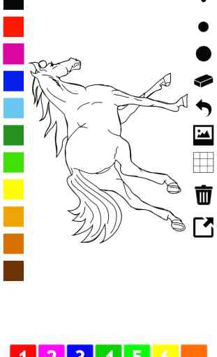Ativo! Livro Para Colorir de Cavalos Para As Crianças: Aprender Para Pintar e Colorir a Cavalo 3