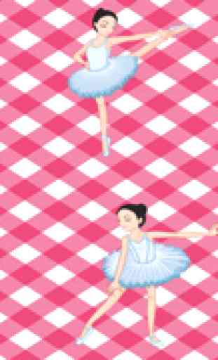 Bailarina! Jogo para as meninas sobre o ballet: Aprender para a creche, pré-escola ou creche escola com quebra-cabeça: Dançarino, boneca, sapatos, vestido, princesa, barre, música, lição, classe 2