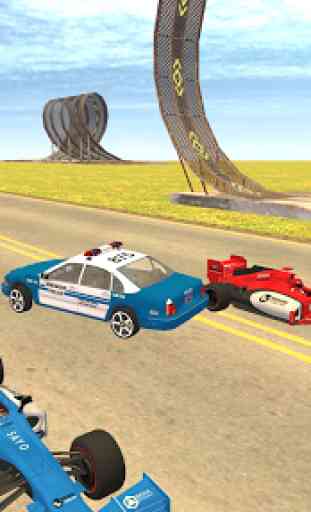 Corrida De Carros De Fórmula-Jogo De Polícia 1