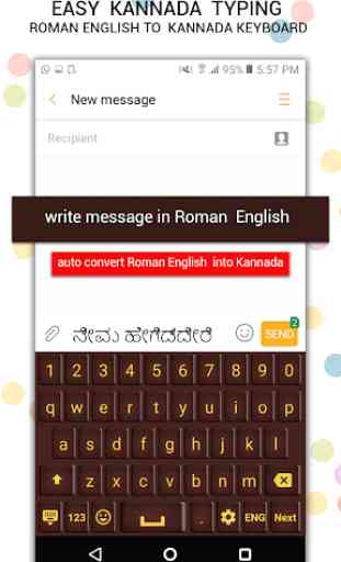 Easy Kannada Typing - English to Kannada Keyboard 3
