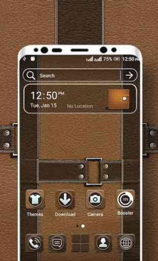 Leather Launcher Theme 1