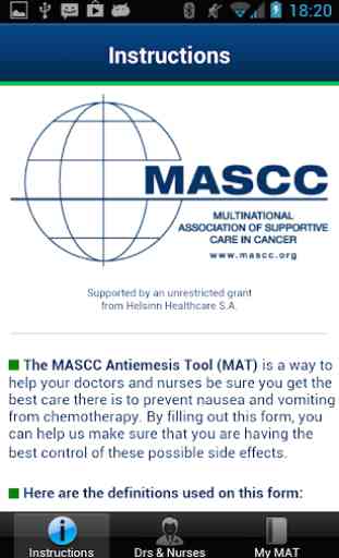 MASCC Antiemesis Tool (MAT) 4