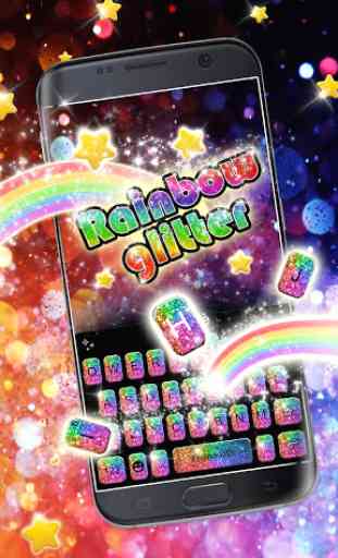 Tema de teclado Rainbow Glisten 2